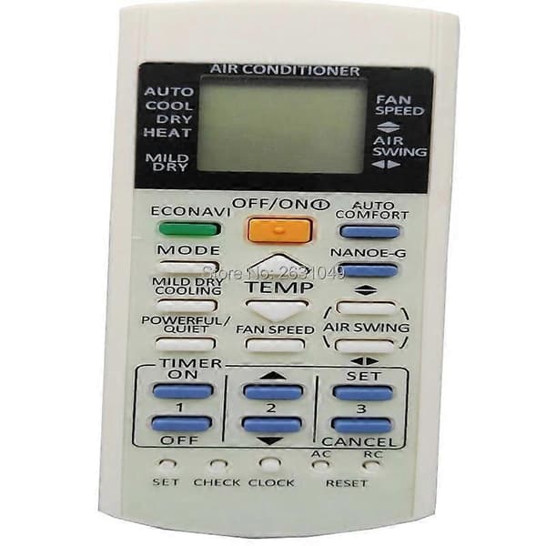 Fjernkontroll for PANASONIC klimaanlegg CS-E7QKEW CS-E9QKEW CS-E12QKEW CS-E18QKEW CS-E21QKEW CS-E24QKEW klimaanlegg