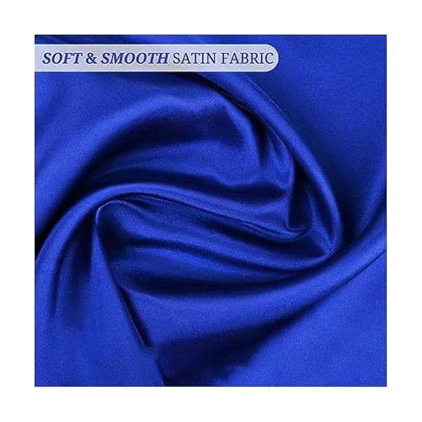 30 Stykker Satinservietter Vaskbare Middagsservietter Hotellservietter Jacquard Munnstykke Sete Servietter [DB] Blue