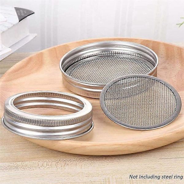 [13R] 8-pack Sprouting Screen Lids, Stainless Steel Lid Screen