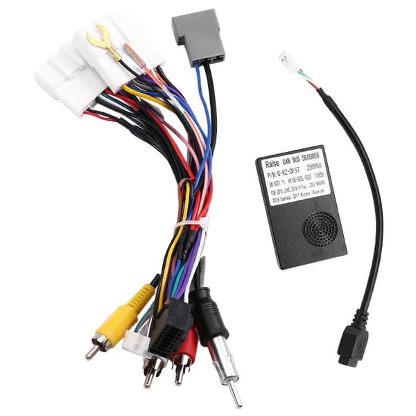 Raise Canbus Box Decoder til Nissan X-Trail /Qashqai J10/J11/Juke/NP300 Android 16 PIN ledningsnet stik strømkabel