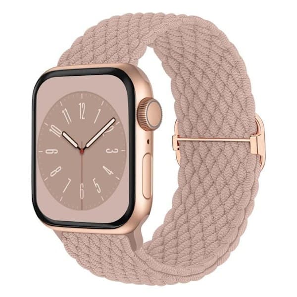 5-pack flätade Solo Loop-band kompatibla med Apple Watch (38mm, 40mm, 41mm) 5-pack 38/40/41mm