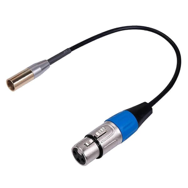 Mini XLR han til XLR hun til BMPCC 4K 6K lydkabeludskiftning 0.3m