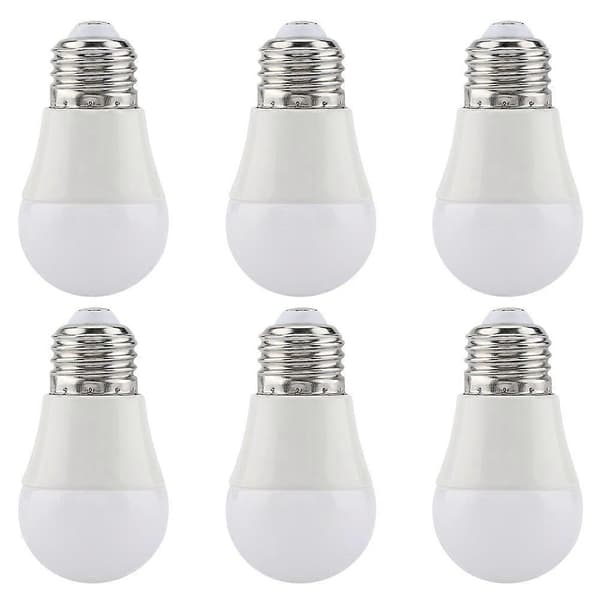 6 stk. 5W Mini LED-pærer Varm Hvid E26 Base G45 Pærer Lamper Belysningstilbehør