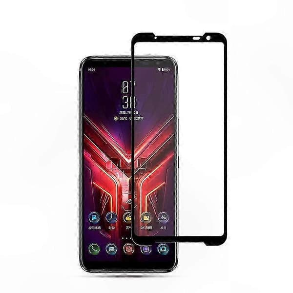 Full Coverage Silk Print Herdet Glass Skjermbeskytter for Asus ROG 3