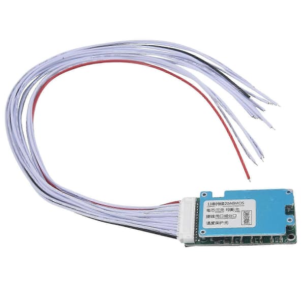 BMS 13S 48V Li-Ion Lithium 18650 Batteripakke Balancer Ladekort Equalizer Fælles/Separat Port til El-løbehjul (20A)