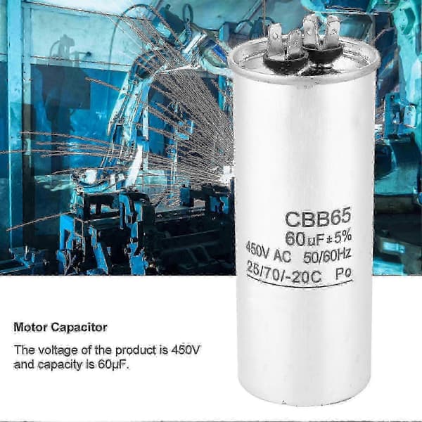 60uF 450V Kondensator til Aircon Kompressor Motor CBB65
