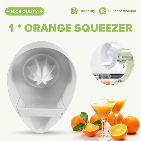 Lämplig för KitchenAid citruspressfäste, citronpress, tillbehör för citruspress White