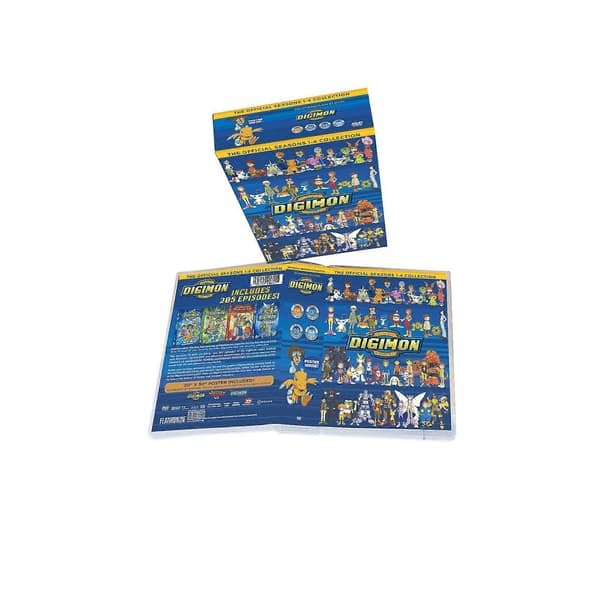 Digimon: The Complete Seasons 1-4 DVD Box Set (32 diske) | Klassisk anime-serie engelsk version