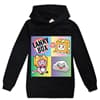 LANKYBOX Barn 3D Print Hettegenser Pullover Sweatshirts med lomme svart black 140cm