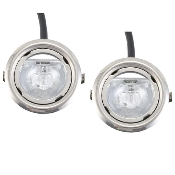 2-pak 20W halogenpærer til emhætte, 12V AC klart glas, 65 mm diameter til emhætte og ventilationsbelysning