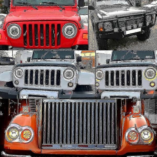LED-ajovalot Land Rover Defender 90 110 -malliin E-merkinnällä