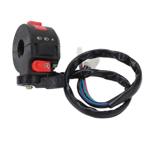 7wires 22mm Vänster Stång Kill Start Ljusbrytare Chokespak för Pit Pro Quad ATV YEMAA
