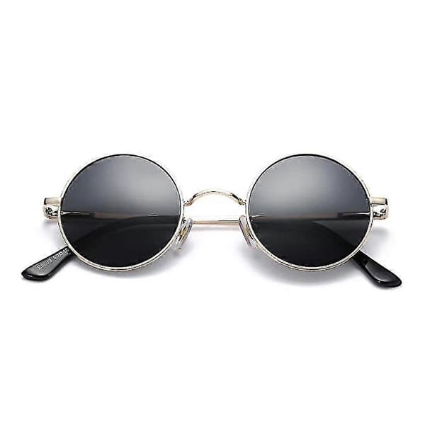MIMIGO Retro Små Runde Polariserte Solbriller For Menn Kvinner John Lennon Stil