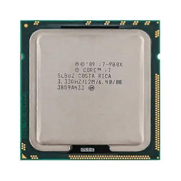 Core i7-980X CPU - Socket LGA 1366 6 kerner 12 tråde 3,33 GHz 12 MB L3 cache 130 W.