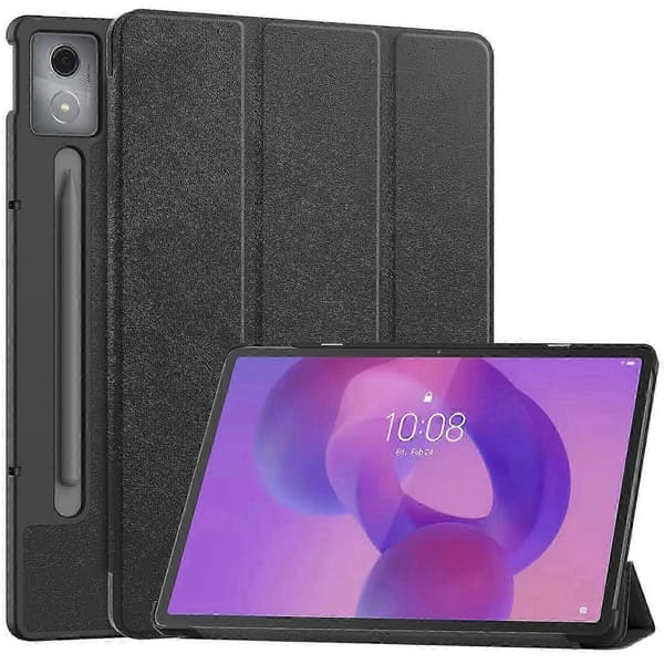 Til Lenovo Idea Tab Pro etui Anti-Drop læderstativ tabletcover - Grå Multicolor Black