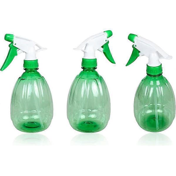 Muoviset suihkepullot, 500 ml tyhjä suihkepullo sisä- tai ulkokäyttöön - 2 kpl (vihreä)