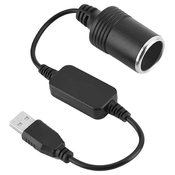 [13] USB 5V til 12V Konverter, Strømforsyning til Kørselsoptager, Lighter USB til Lighter Konverter