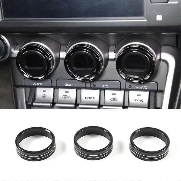 Til Brz / 86 2022 2023 Bil Klimaanlæg Knapper Kontakt Ring Trim Interiør Tilbehør (sort)