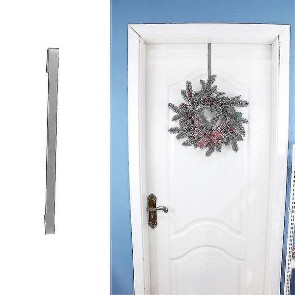 Kranshænger til hoveddør i metal over døren enkeltkrog 38Cm Silver Hook