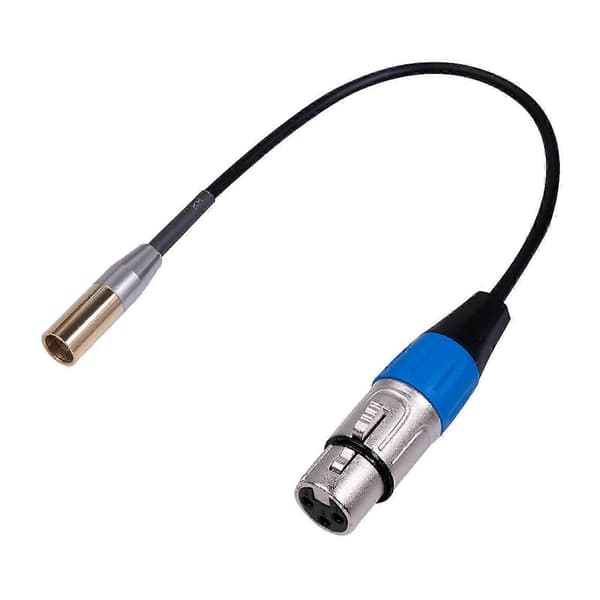 Mini XLR han til XLR hun til BMPCC 4K 6K lydkabeludskiftning 0.3m