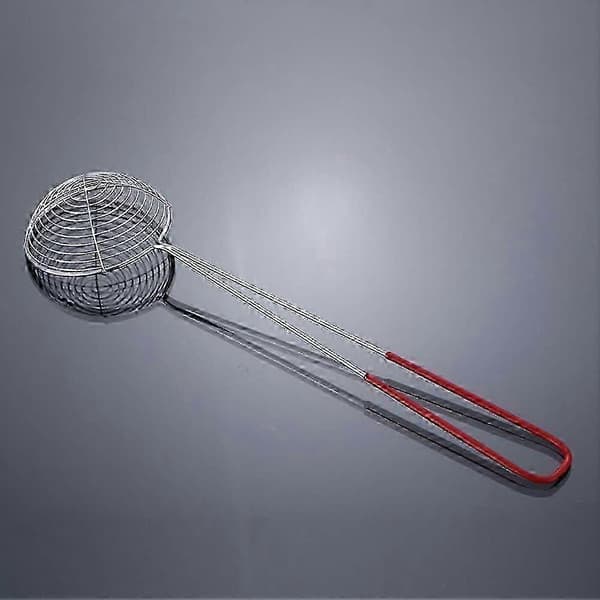 Long Handle Stainless Steel Strainer for Peas, Beans, and Vegetables
