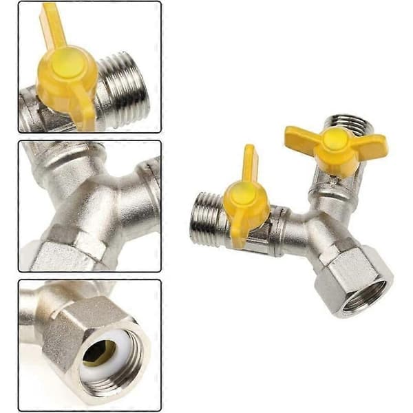 1/2\" Messing Y-Til/Fra Ventil - 3-Vejs Y-Ventil Fordeler med Kugleventil