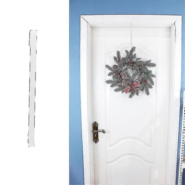 Kranshænger til hoveddør i metal over døren enkeltkrog 38Cm White Hook