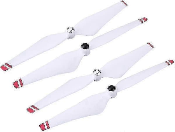 2 par RC Drone Propellblader, CW CCW Selvlåsende Propellblader Hurtigutløser Propellblader Tilbehør (Hvit + Rød)
