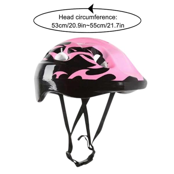 7 st/set Barnhjälm Knä Armbågsskydd Cykel Skateboard Skydd Pink
