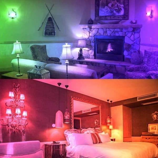LED-lamppu - RGB - E27 - 5W - 12 väriä - Kaukosäädin (4 kpl:n pakkaus)