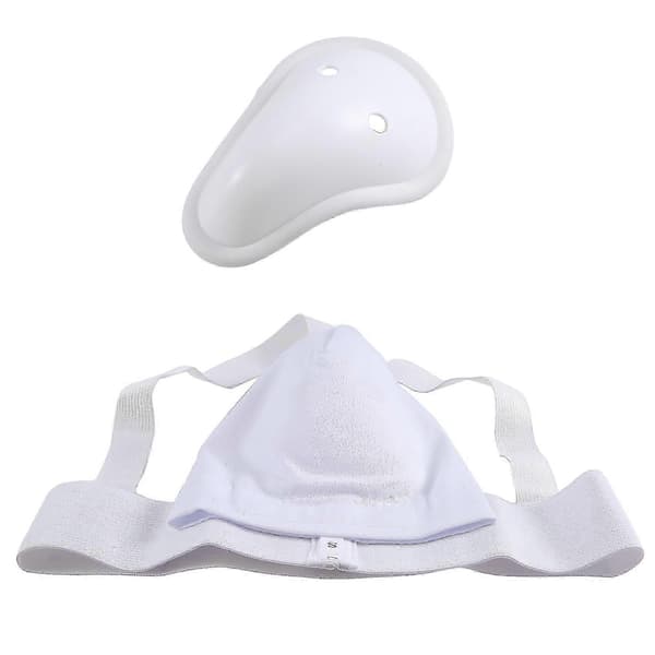 3X Men Groin Protector Boxing Kickboxing Muay Vent Adjustable Karate Fighting Training S White