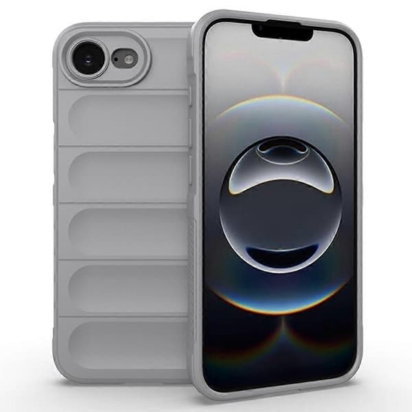 Til iPhone 16e Cover Anti-Drop Blødt TPU Robust Telefon Bagcover - Multicolor Light Grey