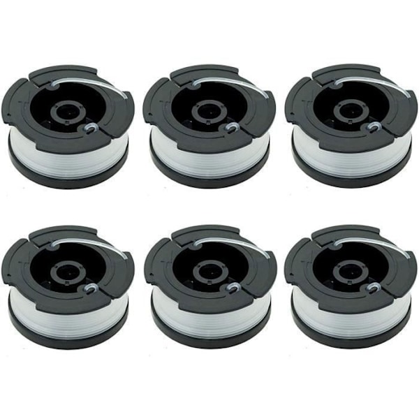 Nylon Line Spool - Black & Decker - A6481 A6485 - 6-pack - 10 m - Replacement Trimmer