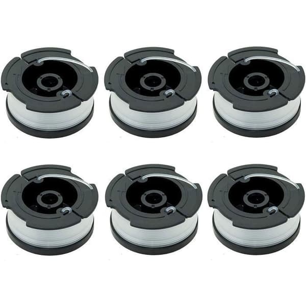 Nylonsnøre Spole - Black & Decker - A6481 A6485 - 6-pakning - 10 m - Erstatningstrimmer