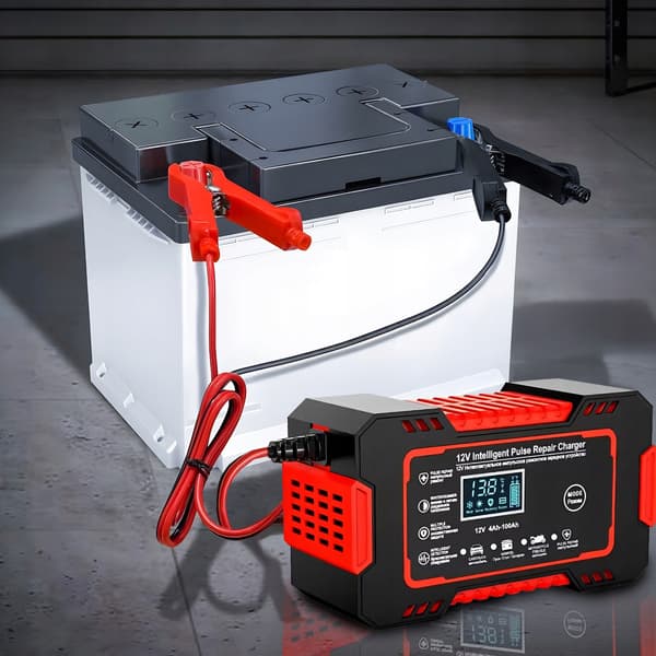 Automatic Car Battery Charger 12V 6A With Repair Function And LCD Screen