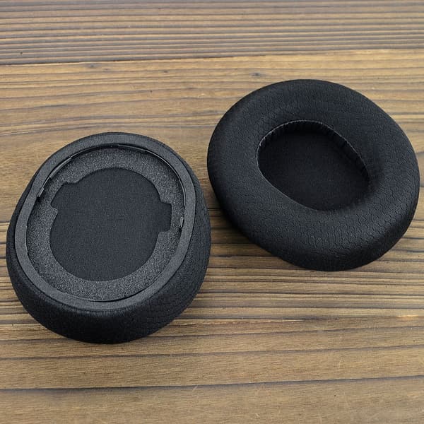 2 pcs. Ear Cushions - Compatible with SteelSeries Arctis Nova Pro Wireless Black Football Mesh, Replacement Ear Cushions for Nova 7, 3, 1