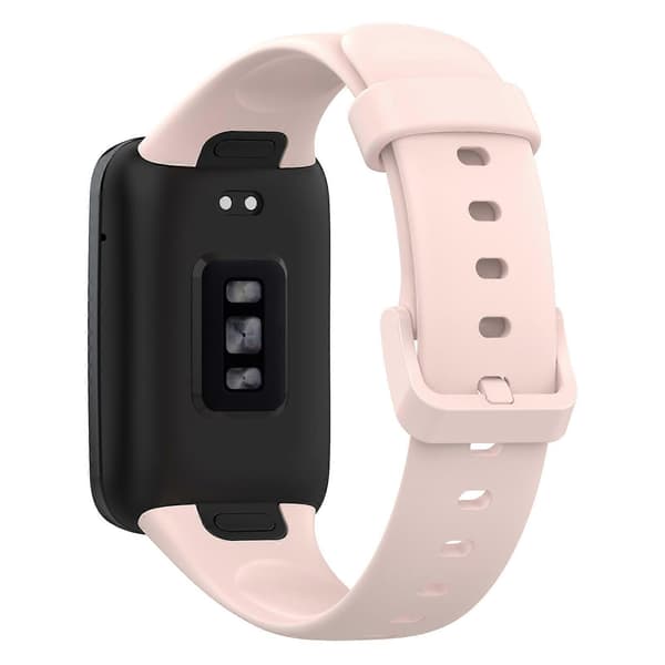 Ensfarvet silikone urrem til Xiaomi Mi Band 7 Pro Pink
