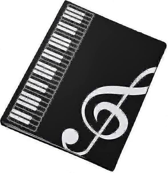 A4 Musikkmappe Korpsmappe Pianomusikkmappe Vanntett Musikkmappe Svart