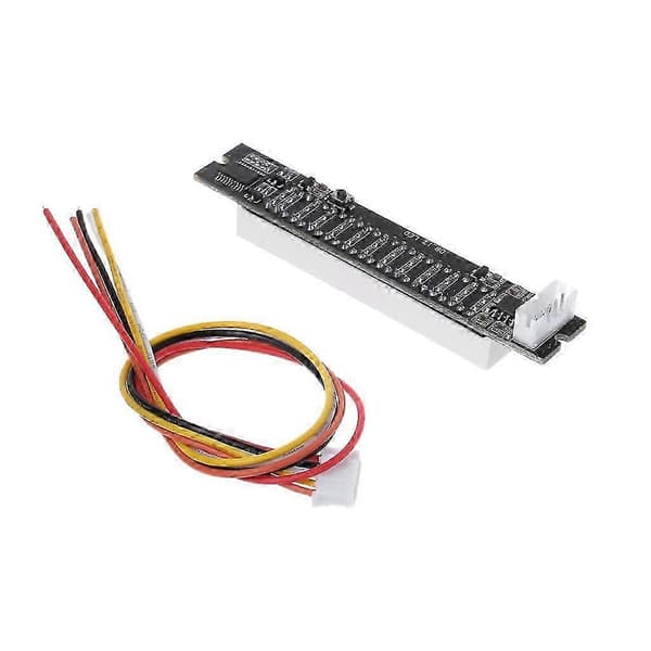 Mini dobbel 12-bits musikknivåindikator justerbar lyshastighet VU-meter stereo Am