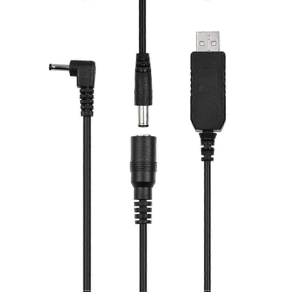 -E10 5V USB Dummy Battery DC Coupler Adapter (ersättning för LP-E10) för Rebel T3/T5/T6/T7/T100 black