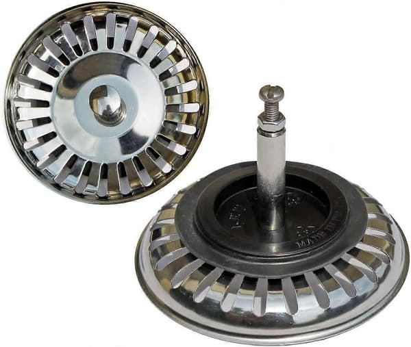 Universell korgsil 7,6 cm (80 mm), för diskho med excentrisk kontroll / Rostfritt stål