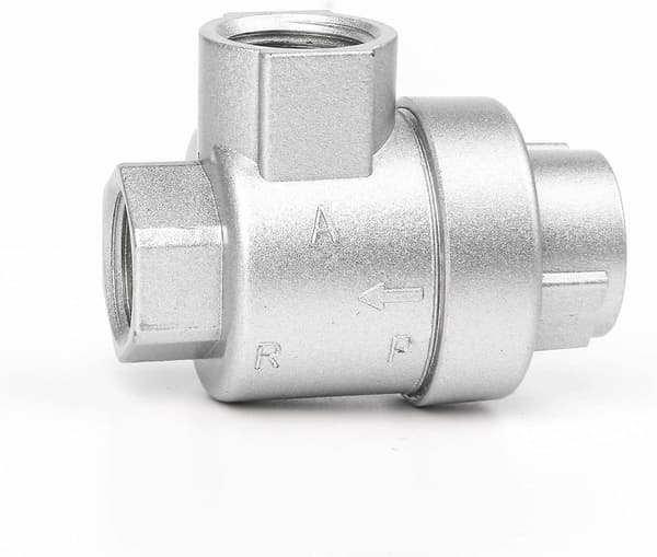 5 x Silver BQE-04 1/2\" Luft Snabb Avgasventil Pneumatisk Aluminium