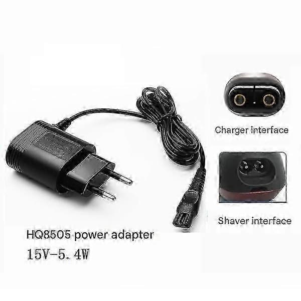 Lader HQ8505 15v Lader For Barbermaskiner EU-plugg Black