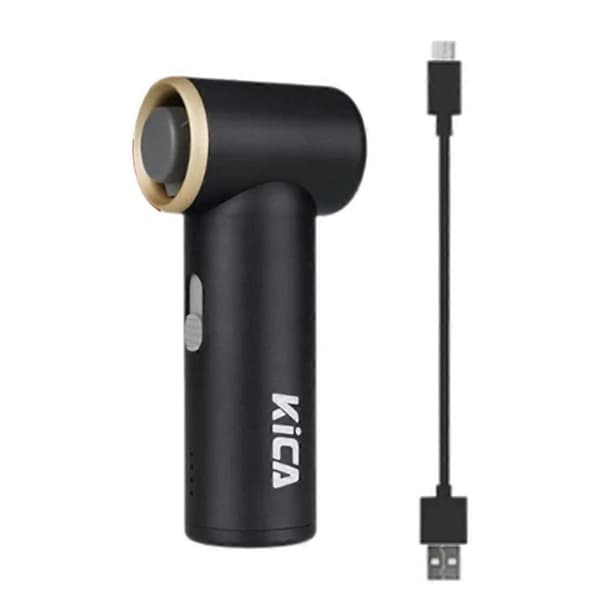KiCA Jet Fan Mini - Bærbar Turbo Luftblåser, Svart Black
