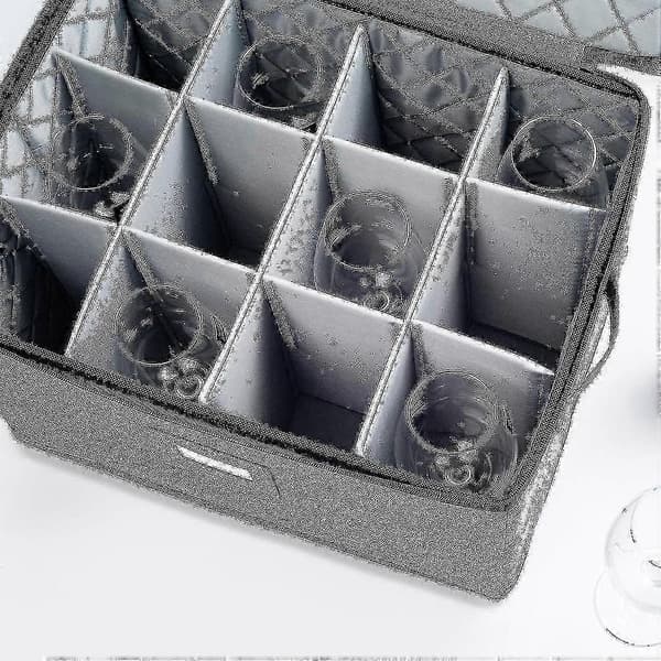 Wine Glass Storage Holds 12 Wine Glasses or Wine Foldable Storage Box Can Also Be Used for Clothes Shlm
