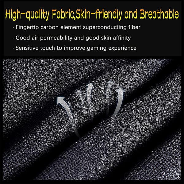 [13]Gaming Gloves, Game Controller Thumb Sleeves, Two-Finger Gloves for Mobile Game Controllers, Precise and Sensitive, Sweat-Wicking Breathable Seamless