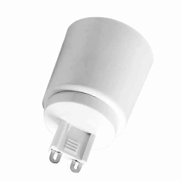 10 stk. G9 til E27 fatningsbase halogen CFL pære lampeadapterkonverterholder