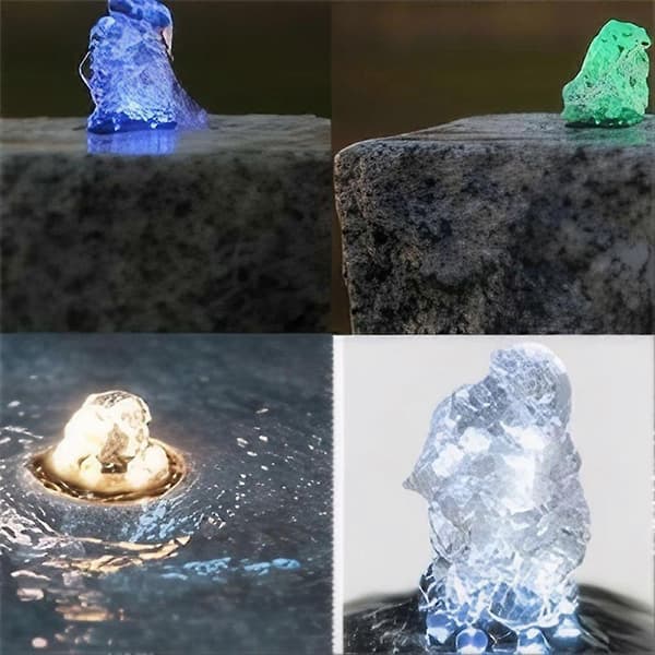 RGB 6 LED AC12V Vandfontænelys til Pool, Have Black