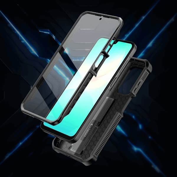 Tech-Protect Galaxy A26 5G -matkapuhelinkotelo Kevlar Cam Plus - Musta 100