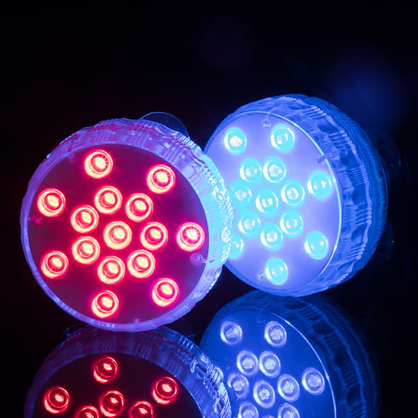 Waterproof RGB LED Lights for Pool 4-pack with Remote Control 384